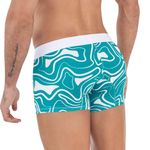 Мужские трусы хипсы бирюзовые с принтом Clever DYNAMIC TRUNKS 163710