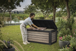 Пластиковый сундук Keter Deco deck 630 л ashwood