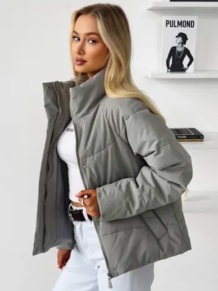 Куртка осенняя короткая без капюшона