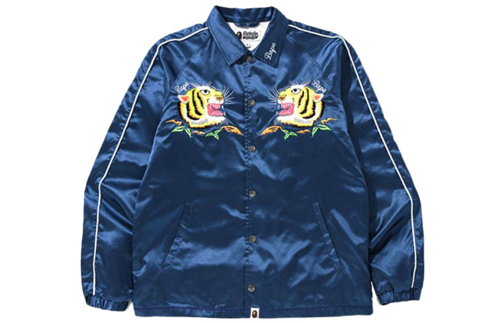 A Bathing Ape Tiger Embriodery Coach Jacket
