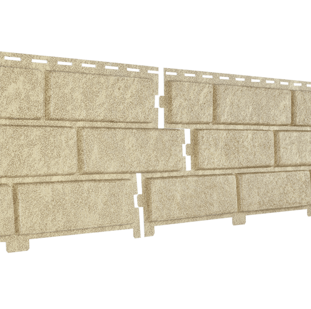 Панель фасадная Ю-Пласт Стоун Хаус Песочный кирпич 3025х230 мм