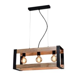 Светильник подвесной (подвес) Rivoli Eve 5144-203 3 х Е27 40 Вт лофт - кантри потолочный | Rivoli