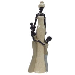 GAEM Фигурка декоративная "Африканка с детьми", L9 W5,5 H30 см