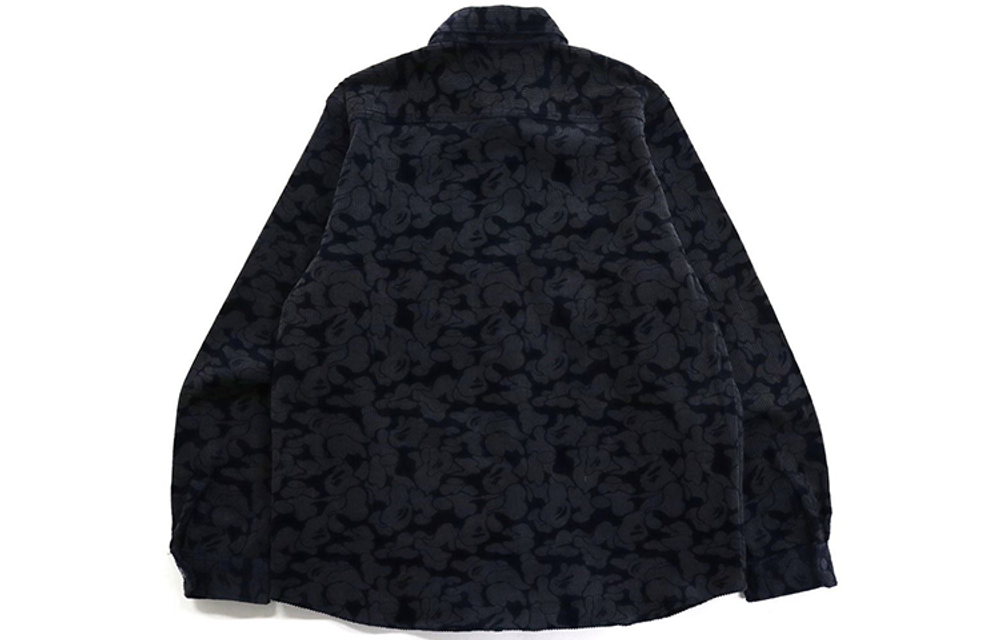 A Bathing Ape Solid Camo Corduroy Work Shirt