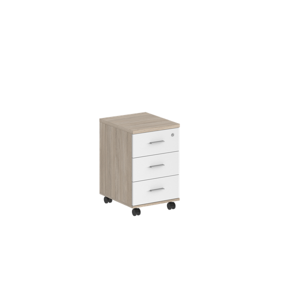Тумба мобильная Сигма с 3 ящ. 404х460х619, с замком