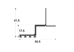Алюминиевый профиль ПО-142 2700 мм