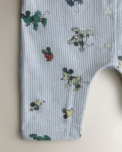 ZARA HOME ДЕТСКИЙ КОМБИНЕЗОН MICKEY & MINNIE ©DISNEY, СИНИЙ