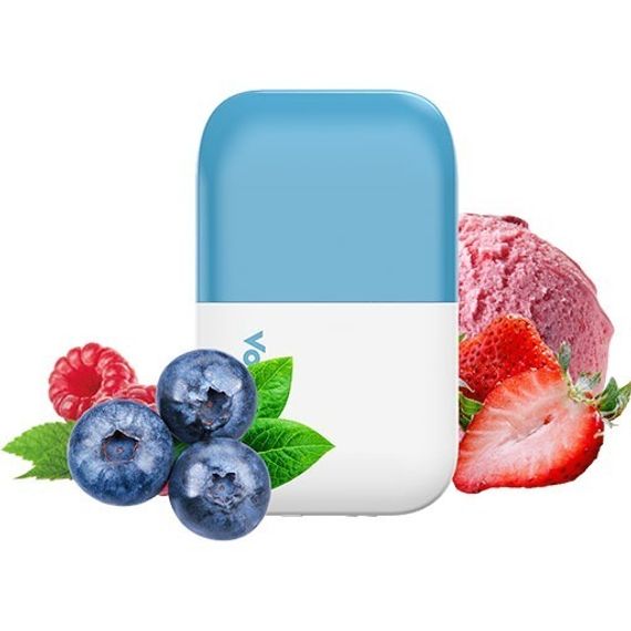 VOZOL D6 Blue Razz Ice / Strawberry Ice Cream (2% nic)