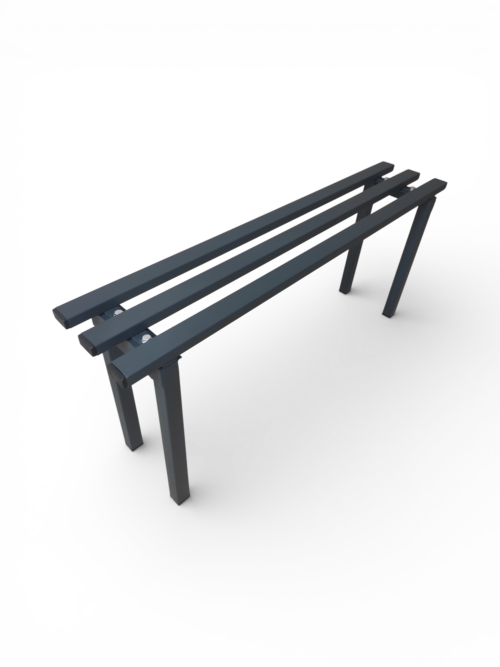 Лавочка садовая "Ладно". 1,0м. Целиком из металла.