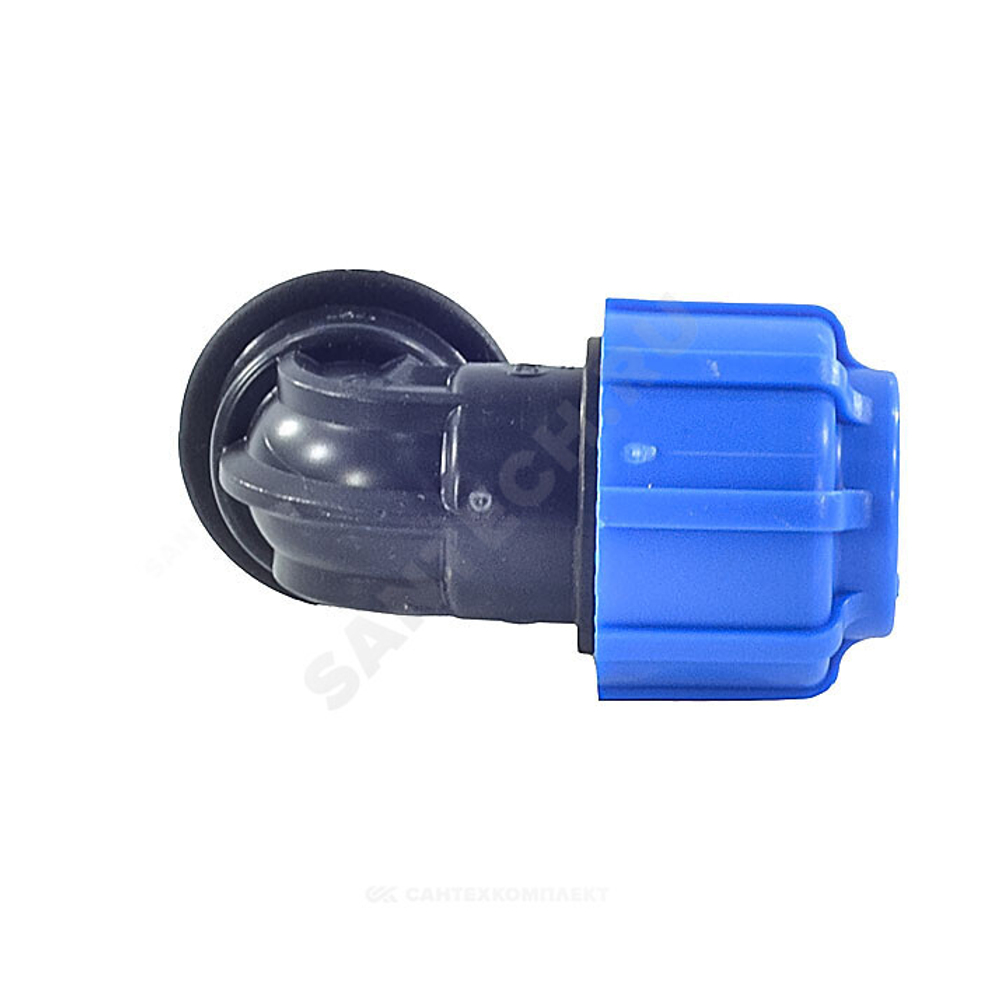 Отвод компрессионный ПЭ Дн 20х1/2"х90гр ВР Ру16 ТПК-АКВА 50022012