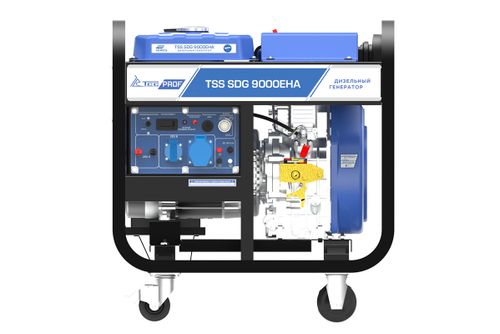 Дизель генератор TSS SDG 9000EHA - [8 кВт / 34,8 А] эл. старт, однофазный