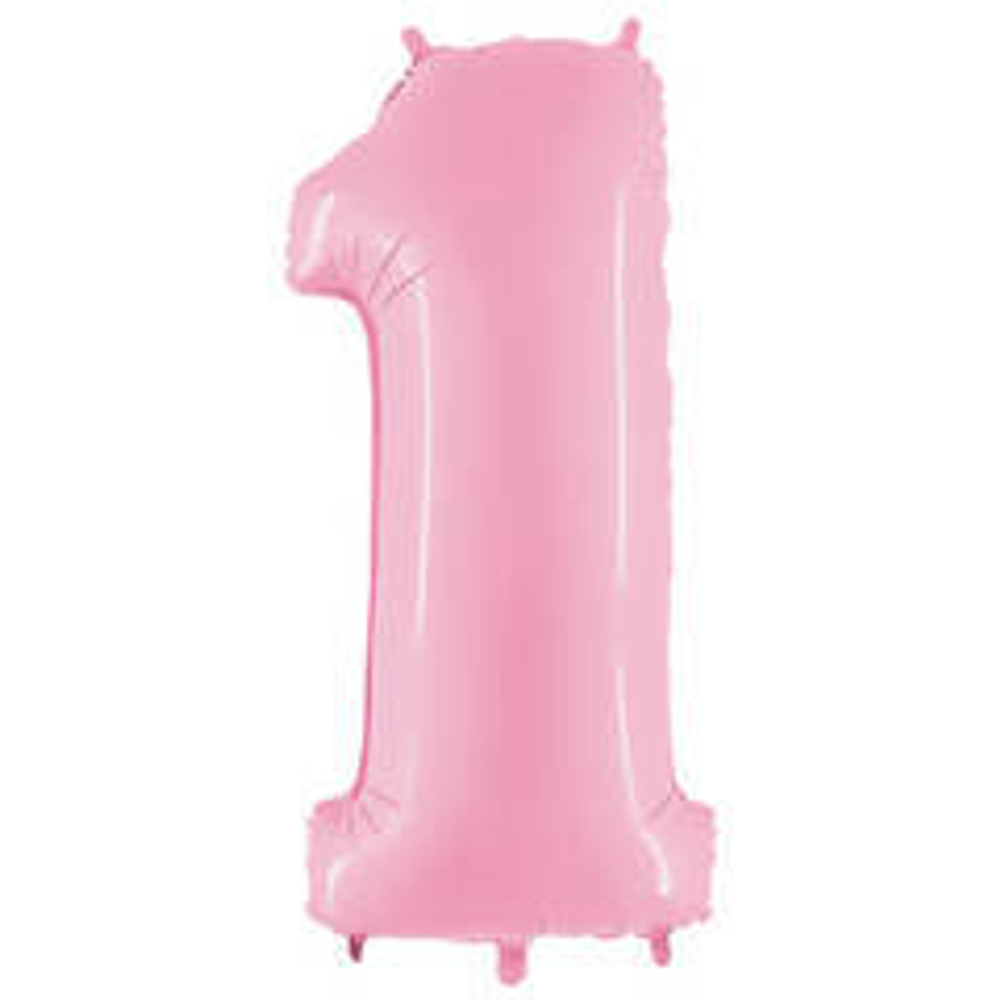 Г ЦИФРА 1  40" Пастель Pink
