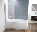 Шторка для ванны распашная Ravak CVS1 80х150 цвет профиля хром (7QR40C00Z1)