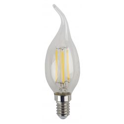 Лампа светодиодная ЭРА F-LED BXS-11W-840-E14 11Вт филамент свеча на ветру нейтральный белый свет Е14 | Филаментные декоративные