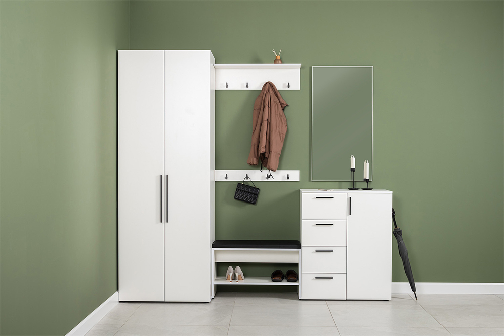 Вешалка Эйр 16.551.02, Белый шагрень