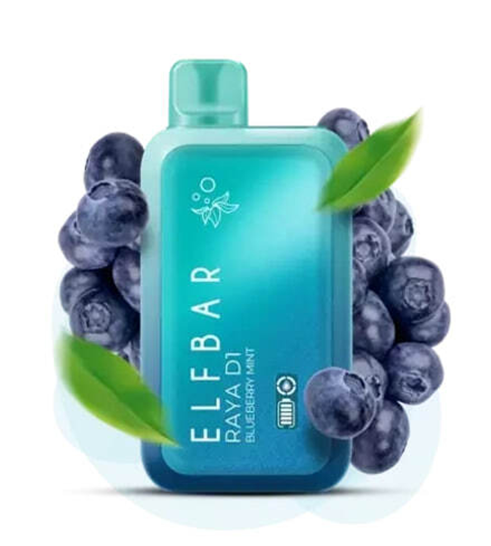 ELF BAR RAYA D1 - Blueberry Mint (5% nic)