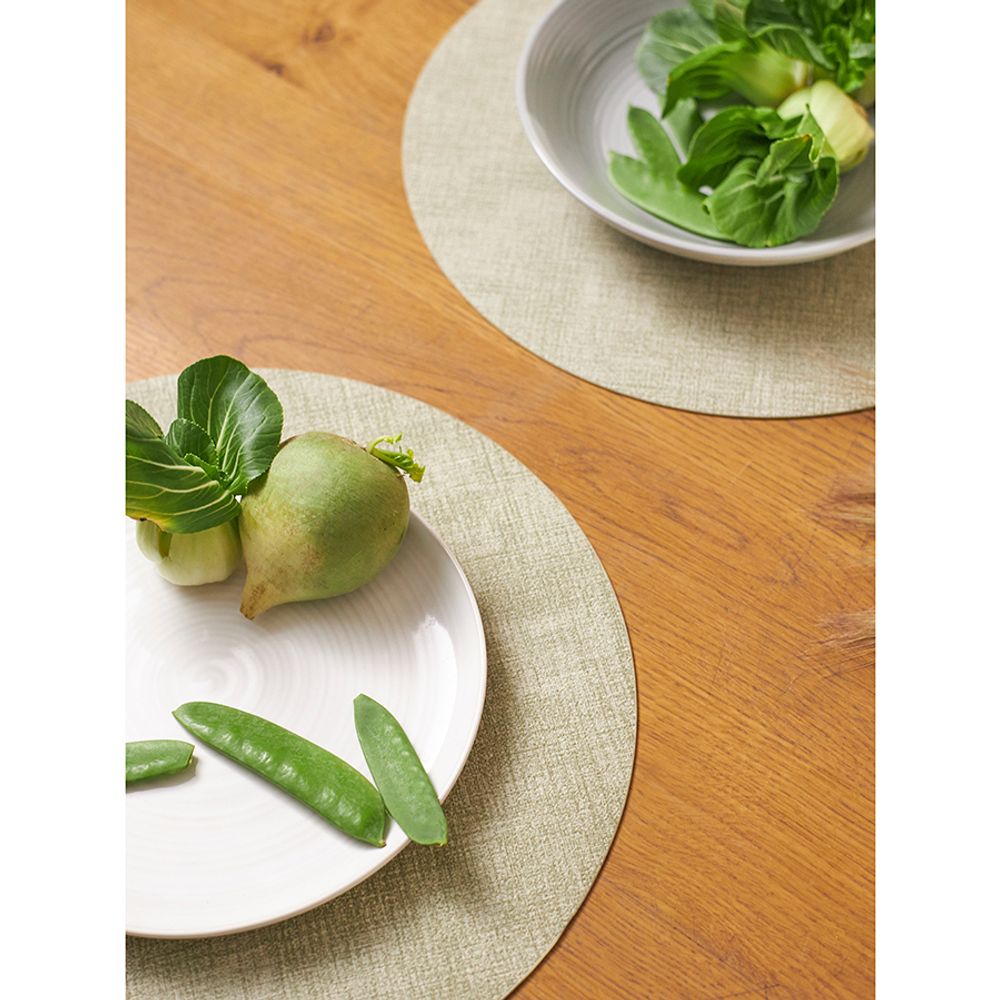 Набор из 4-х сервировочных салфеток Leanera, Ø35 см, мятные