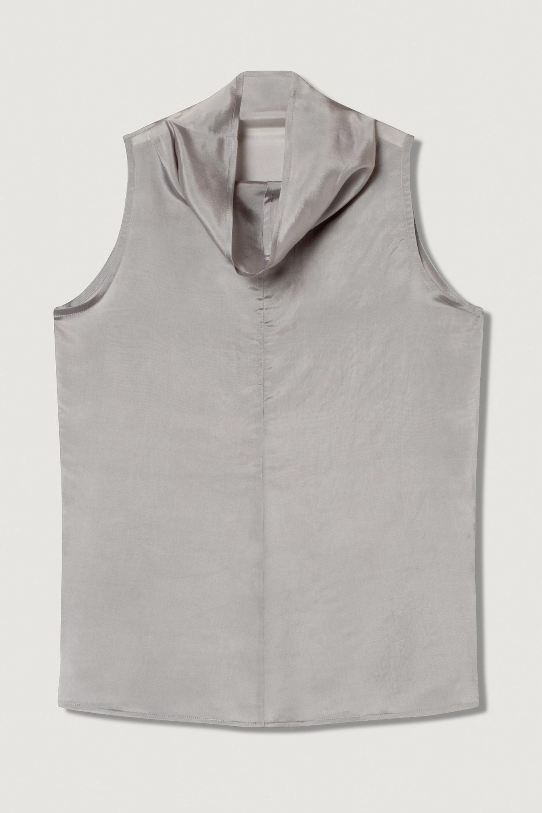 Блуза без рукавов grey