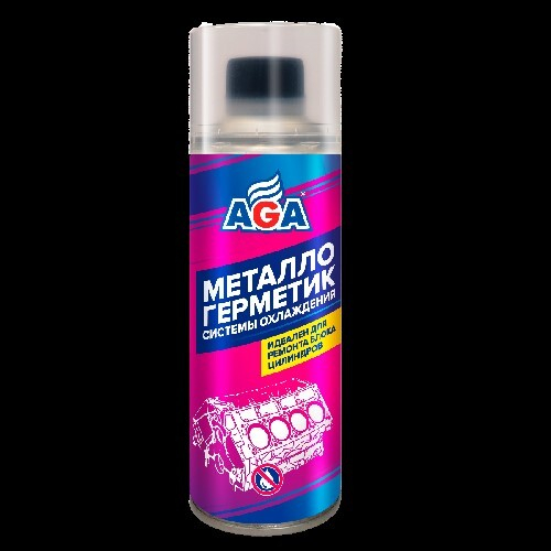 Герметик для ремонта радиатора, головки и блока цилиндров 335 мл (AGA)