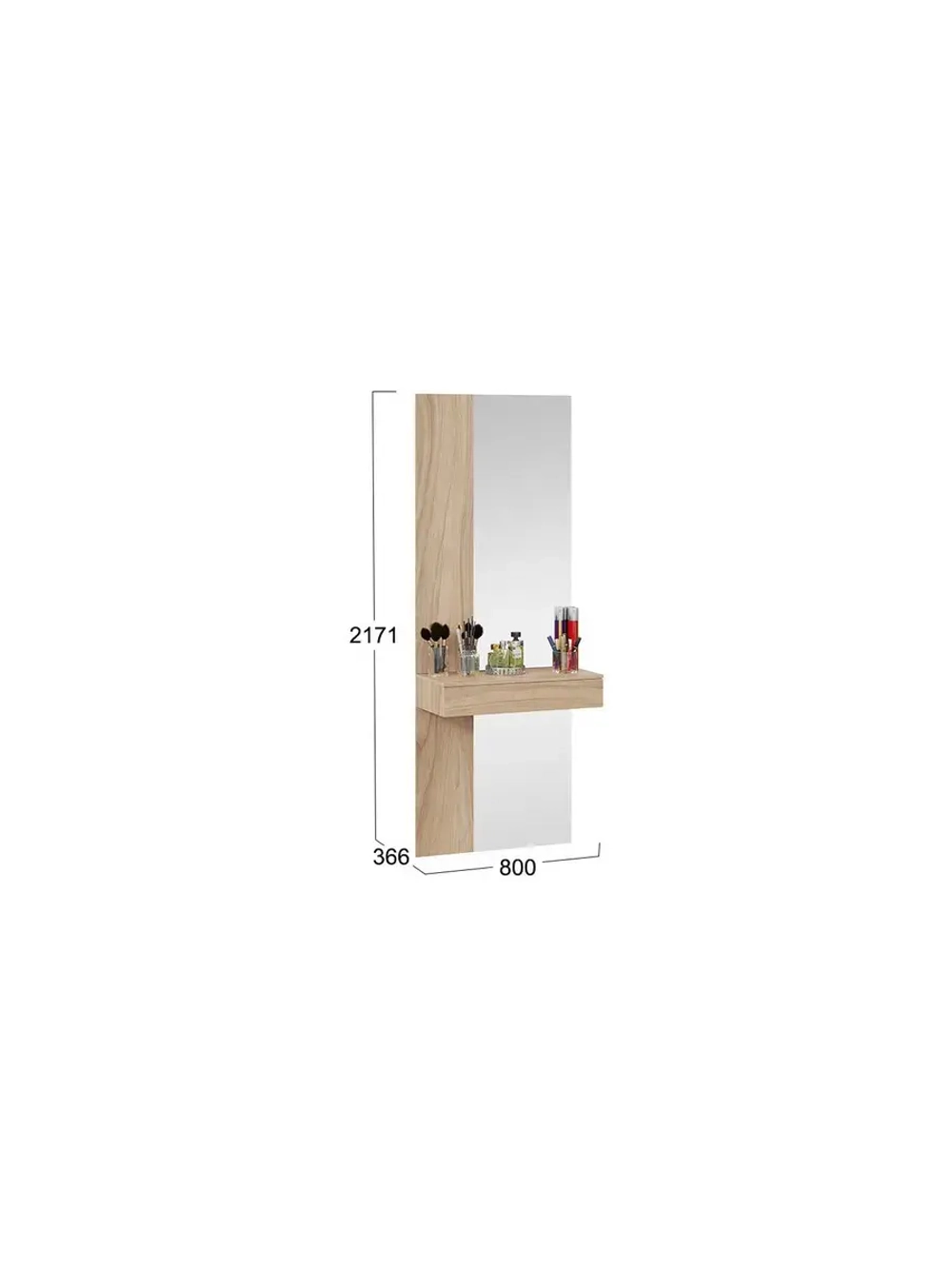 Прихожая с зеркалом Яблоня Беллуно 170х37х217