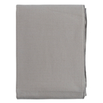 Покрывало из фактурного хлопка серого цвета с контрастным кантом из коллекции essential, 180х250 см