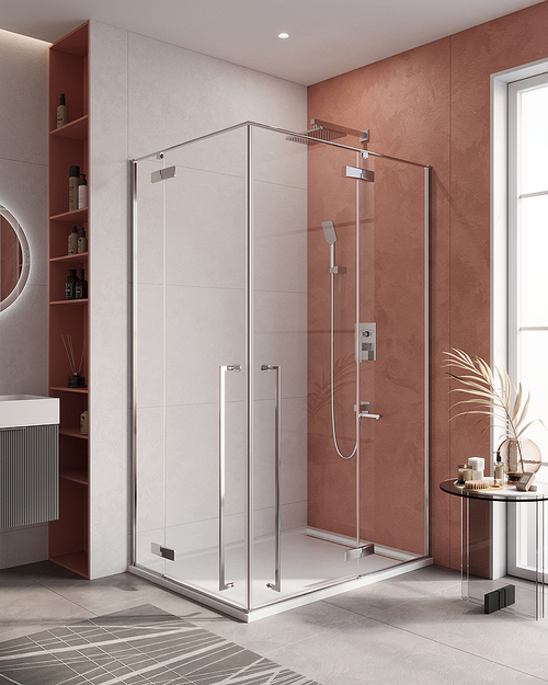 Душевой уголок Cezares Liner 120x90 R LINER-AH-2-120/90-C-Cr-R профиль Хром стекло прозрачное