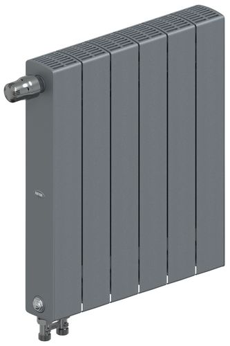 Радиатор Rifar SUPReMO Ventil 500 "титан" - 6 секций подключение нижнее (левое)