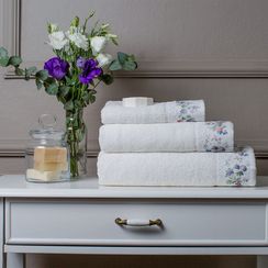 Набор полотенец  VERSAILES  3 пр 30х50, 50Х100 и  75Х150 +ароматизатор  TIVOLYO HOME Турция