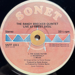 Randy Brecker Quintet ‎– Live At Sweet Basil (Европа 1989г.)