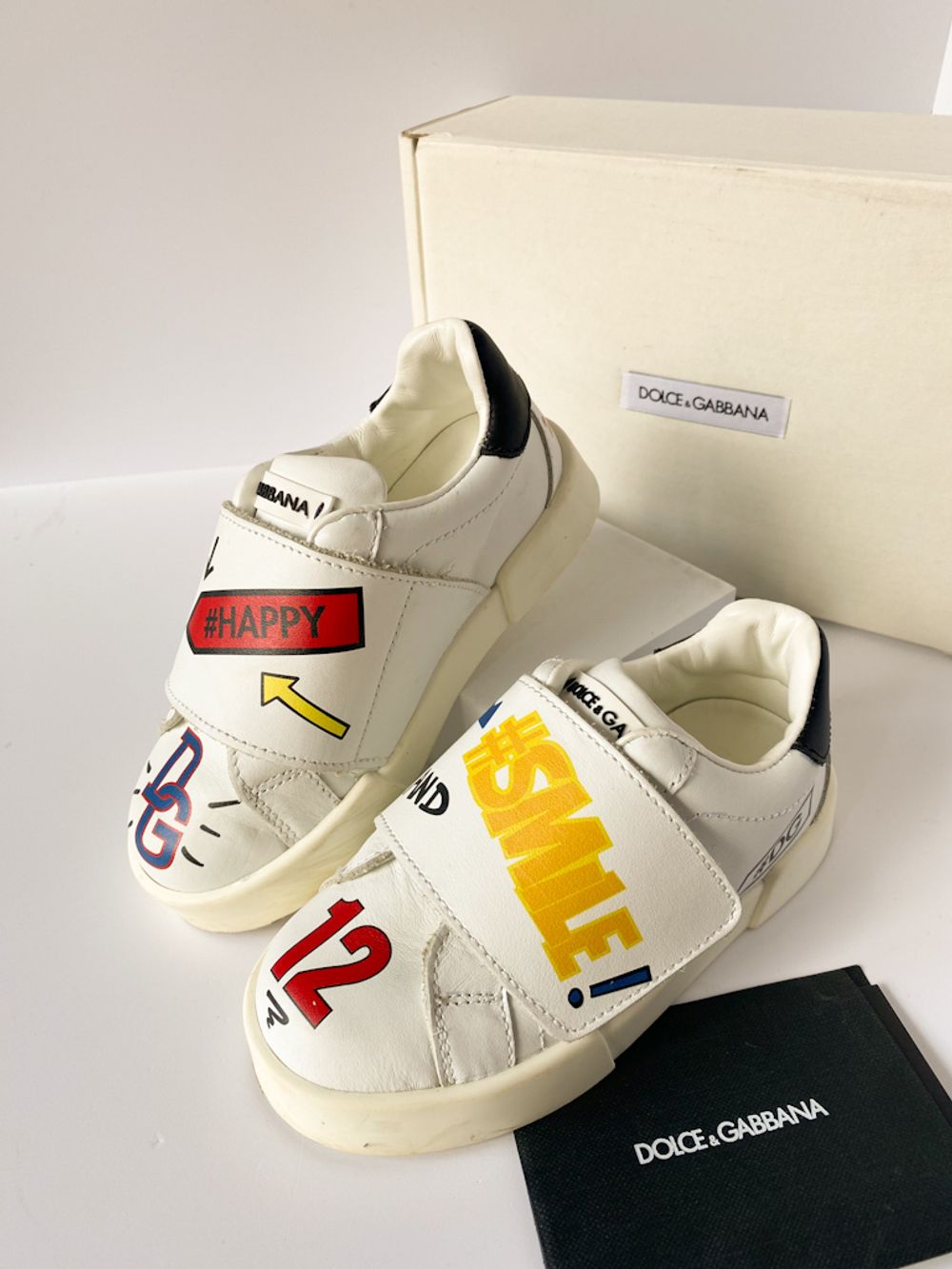 Кожаные кроссовки Dolce&Gabbana, 25,5