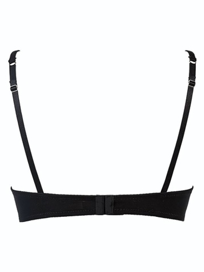 Гладкий бюстгальтер с плотной чашкой (Размер: 2B) (Цвет: черный)