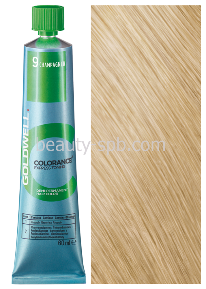 Goldwell Colorance 9 CHAMPAGNE шампань блонд CR, 60 мл