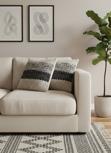 Декоративная наволочка в бохо стиле