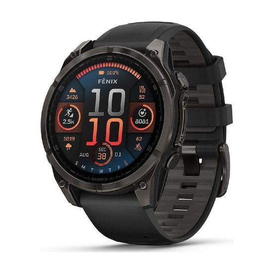 Умные часы Garmin Fenix 8 Sapphire 51 мм AMOLED темно-серый