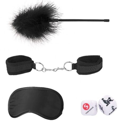 Черный игровой набор Introductory Bondage Kit №2 (Цвет: черный)