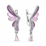 Серьги Крылья бабочки Нежность ЭМ002-1-1-0