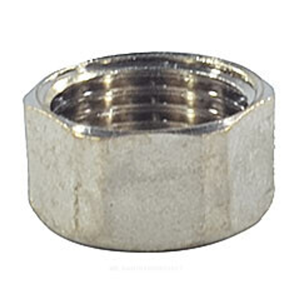 Заглушка латунь никель Ду 15 (1/2") ВР SantechSystems