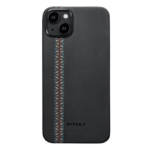 Чехол из арамидного волокна с поддержкой MagSafe PITAKA MagEZ Case 4 Fusion Weaving для iPhone 15