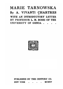 Marie Tarnowska | Annie Vivanti