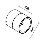 Потолочный светильник Outdoor O310CL-L12GF3K