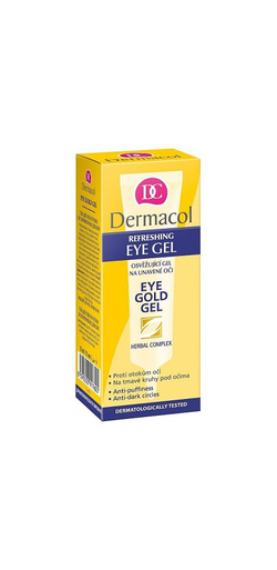 Dermacol Gold - освежающий гель против отечности и темных кругов /   15  ml  / GTIN 8595003917605