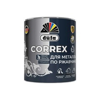 Грунт-эмаль по ржавчине 3 в 1 Dufa CORREX RAL 6005 зеленый мох глянцевый 0.75 л