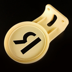 Настенный кронштейн-полка для Яндекс станций (Алиса) Лайт (первое поколение), 3D печать, бежевый