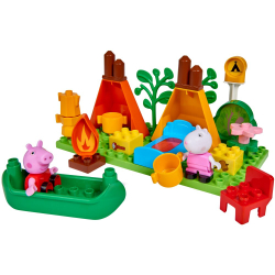 BIG Bloxx Peppa Pig — походный набор из кирпичей + 2 фигурки Пеппы и Сьюзи 57143 / артикул   57143  / GTIN 4004943571432