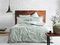 Постельное белье JACQUARD BANDED мятный жаккард deluxe TIVOLYO HOME Турция