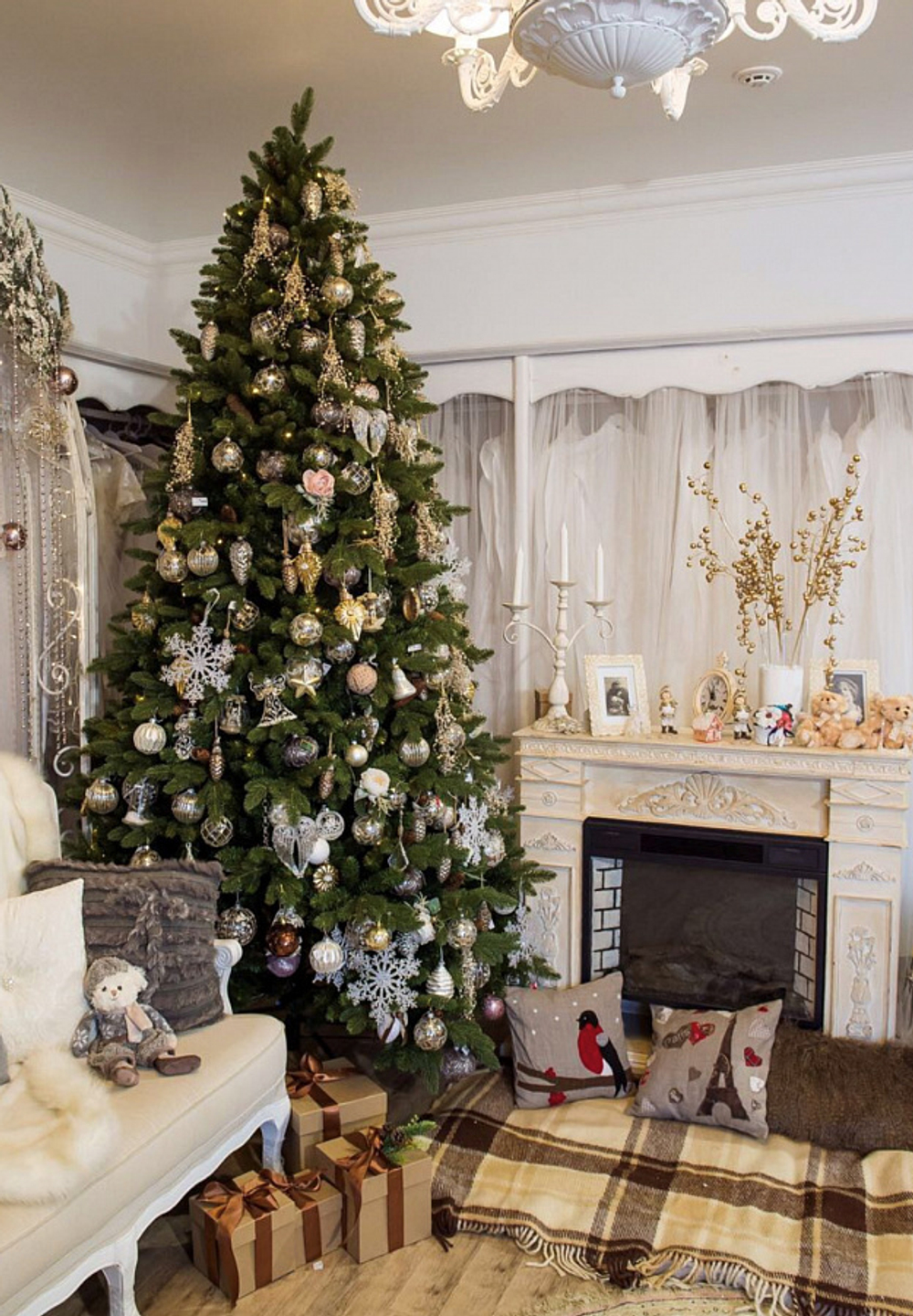 Искусственная елка Ленинградская 180 см, хвоя: литые ветки и пленка ПВХ