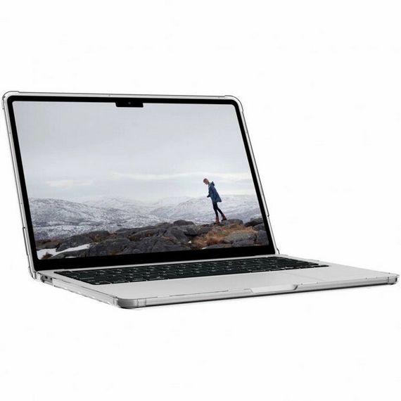 Чехол UAG Lucent для MacBook Pro 13&quot; (2021-2022), прозрачный/черный (Ice/Black) (134006114340)