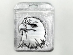 Наклейка Орел Серебристая (Eagle размер 6,5х7,5см)