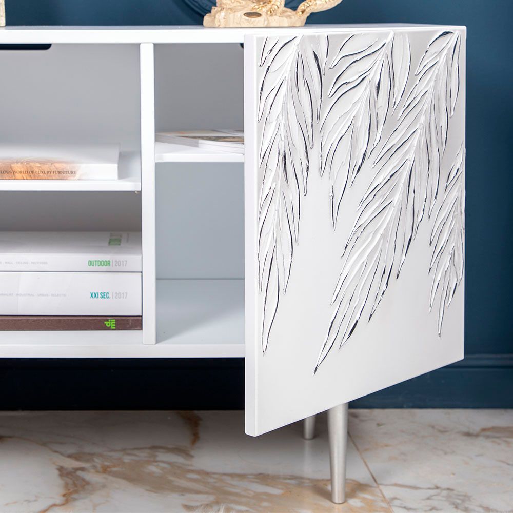 Тумба под ТВ Тропик 155см Стайл Айс Сильвер