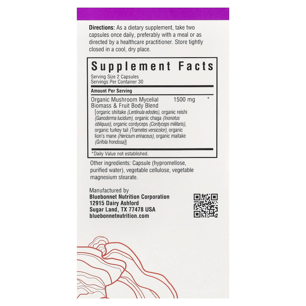 Bluebonnet Nutrition, Myco7™, защита грибов, 60 растительных капсул